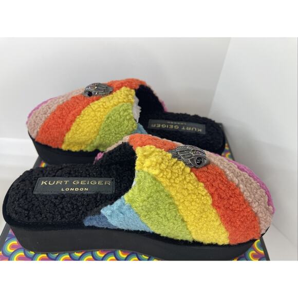 Kurt Geiger Shoes - Kurt Geiger Platform Rainbow House Slipper Women’s 8.5 With Box